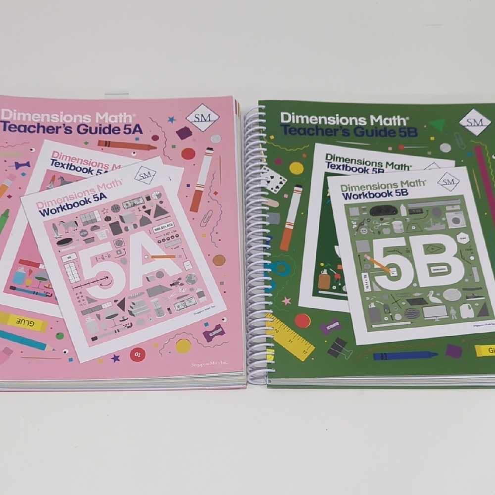 (Reserved Bundle Part2)Dimensions Math Teacher's Guide Set - 5A&5B
